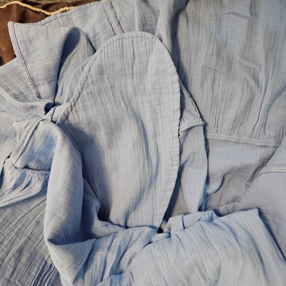 NWOT Caslon tiered Cotton Gauze Sundress Sz XS in Blue - Picture 13 of 14